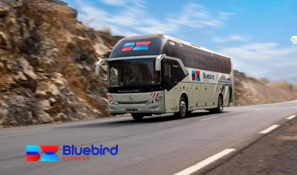 Autocar Bluebird Express en route